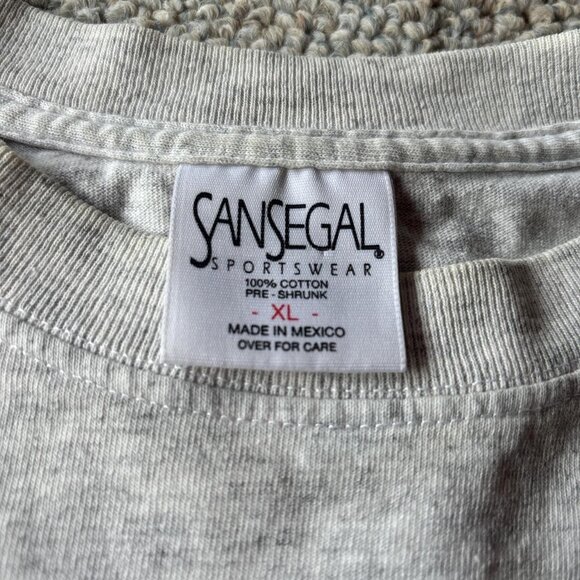 VTG 90's Alaska Nature Graphic T-Shirt Mens XL Gray Double Sided Bald Eagle - Picture 4 of 6